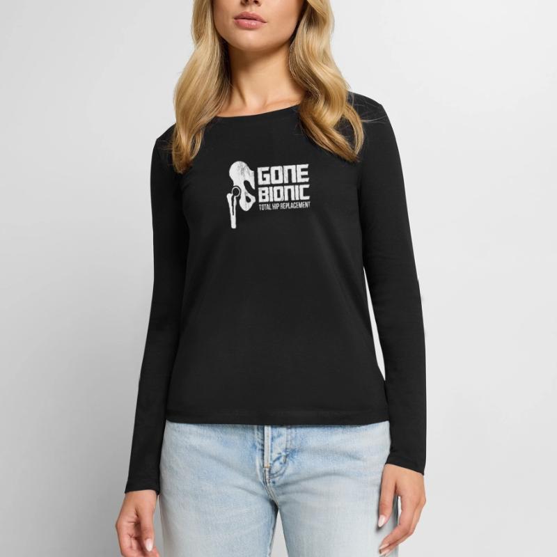Gone Bionic, Total Hip Replacement! Frauen Premium Bio Langarmshirt