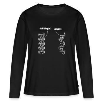 Lustige Biologie Wortspielerin Biologe Lehrer Professor - Frauen Premium Bio Langarmshirt - Schwarz - Vorne - Julia (174cm)