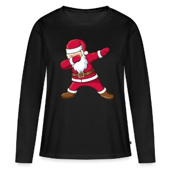 tamponner nicholas - T-shirt manches longues Premium bio Femme - noir - Devant - Julia (174cm)