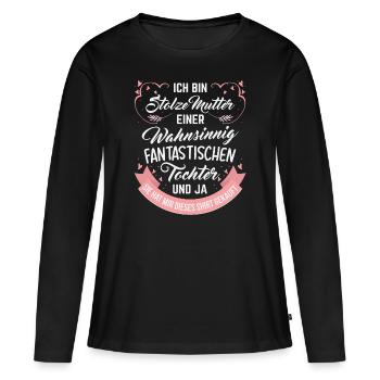 mummy - Women's Premium Organic Long Sleeve Shirt - black - Front - Julia (174cm)