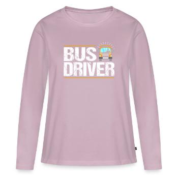bus driver - Women's Premium Organic Long Sleeve Shirt - dusky pink - Front - Julia (174cm)