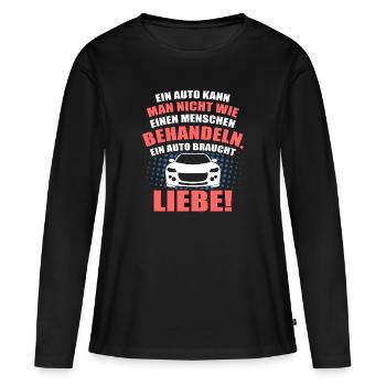 Auto - Frauen Premium Bio Langarmshirt - Schwarz - Vorne - Julia (174cm)