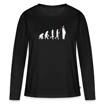 arbitre - T-shirt manches longues Premium bio Femme - noir - Devant - Julia (174cm)