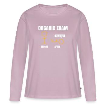 Chemistry - Women's Premium Organic Long Sleeve Shirt - dusky pink - Front - Julia (174cm)