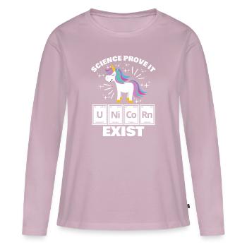 chemistry - Women's Premium Organic Long Sleeve Shirt - dusky pink - Front - Julia (174cm)