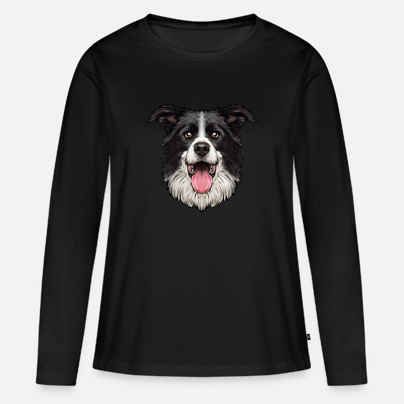 Australsk hyrdehund - Premium økologisk langærmet T-shirt til kvinder - sort