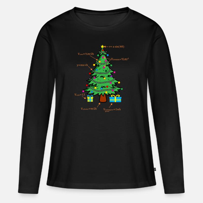 Math Geometree Math Student Math Teacher - Women's Premium Organic Long Sleeve Shirt - black