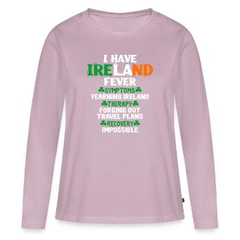 Ireland - Women's Premium Organic Long Sleeve Shirt - dusky pink - Front - Julia (174cm)