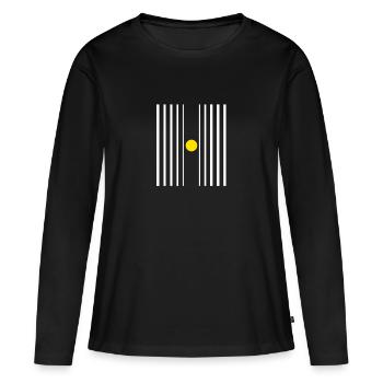 la physique - T-shirt manches longues Premium bio Femme - noir - Devant - Julia (174cm)
