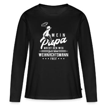 Schornsteinfeger - Frauen Premium Bio Langarmshirt - Schwarz - Vorne - Julia (174cm)