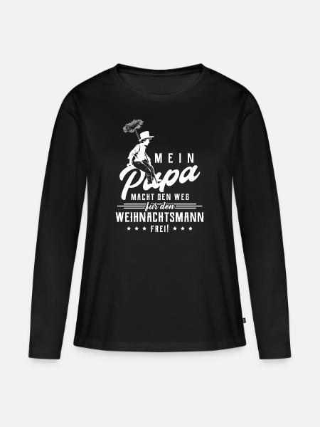 Schornsteinfeger - Frauen Premium Bio Langarmshirt - Schwarz