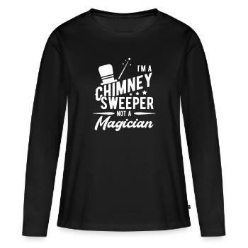 Schornsteinfeger - Frauen Premium Bio Langarmshirt - Schwarz - Vorne - Julia (174cm)