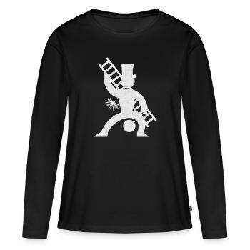 Schornsteinfeger - Frauen Premium Bio Langarmshirt - Schwarz - Vorne - Julia (174cm)