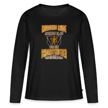 Schornsteinfeger - Frauen Premium Bio Langarmshirt - Schwarz - Vorne - Julia (174cm)