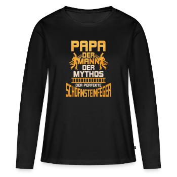 Schornsteinfeger - Frauen Premium Bio Langarmshirt - Schwarz - Vorne - Julia (174cm)
