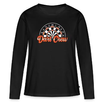 Fléchettes Fléchettes Fléchettes Fléchettes Fléchettes Darts - T-shirt manches longues Premium bio Femme - noir - Devant - Julia (174cm)