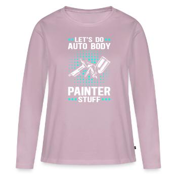Vehicle Painter Painter Airbrush Gift - Women's Premium Organic Long Sleeve Shirt - dusky pink - Front - Julia (174cm)