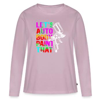 Painter Airbrush Vehicle Painter Gift - Women's Premium Organic Long Sleeve Shirt - dusky pink - Front - Julia (174cm)