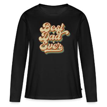 Meilleur cadeau de papa de la fête des pères - T-shirt manches longues Premium bio Femme - noir - Devant - Julia (174cm)