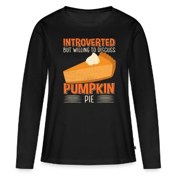 Pumpkin Pie Pumpkin Pie Gift - Women's Premium Organic Long Sleeve Shirt - black - Front - Julia (174cm)
