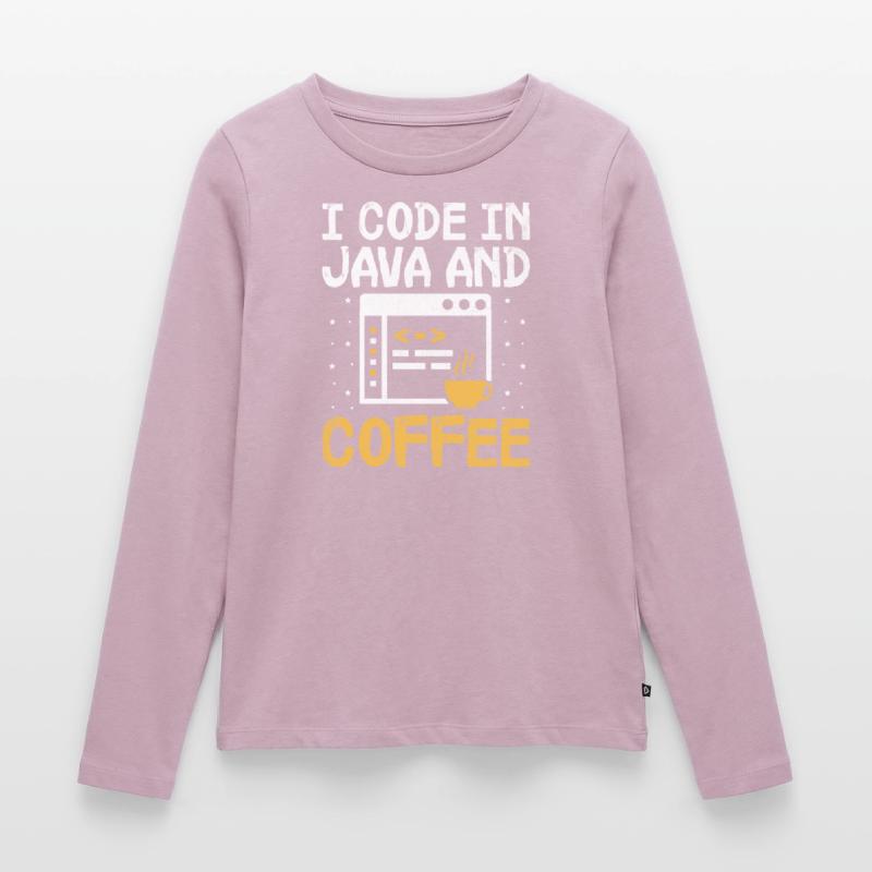 Kaffee-Codierung Programmierer Programmierer Entwickler Nerd Coff Frauen Premium Bio Langarmshirt