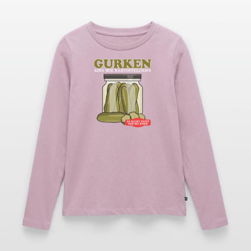 Cornichon de concombre Pickle Kukumer Cadeau de concombre T-shirt manches longues Premium bio Femme