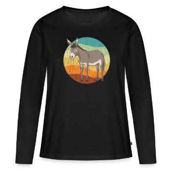Mule Mule Muli Mule Gift - Women's Premium Organic Long Sleeve Shirt - black - Front - Julia (174cm)