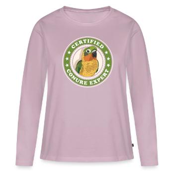 Conure Expert Parrots Conures Gift - Women's Premium Organic Long Sleeve Shirt - dusky pink - Front - Julia (174cm)