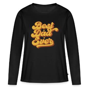 Meilleur cadeau de papa de la fête des pères - T-shirt manches longues Premium bio Femme - noir - Devant - Julia (174cm)