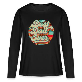 Meilleur cadeau de papa de la fête des pères - T-shirt manches longues Premium bio Femme - noir - Devant - Julia (174cm)