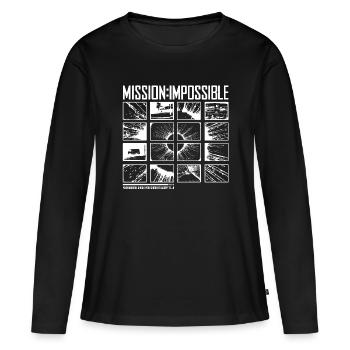Mission Impossible Dead Reckoning Kacheldesign - Frauen Premium Bio Langarmshirt - Schwarz - Vorne - Julia (174cm)
