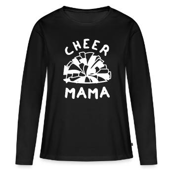 Cheer Mom - Frauen Premium Bio Langarmshirt - Schwarz - Vorne - Julia (174cm)