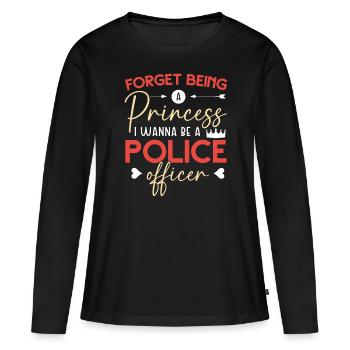 The Strongest Women And Made Her a PoliceWoman - Women's Premium Organic Long Sleeve Shirt - black - Front - Julia (174cm)