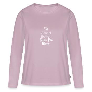Shar Pei - Frauen Premium Bio Langarmshirt - Altrosa - Vorne - Julia (174cm)