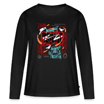 Geburtstagsfeier 18 - Frauen Premium Bio Langarmshirt - Schwarz - Vorne - Julia (174cm)