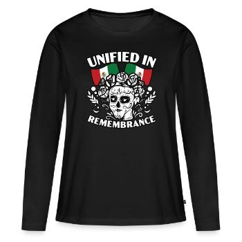 Unified In Remembrance Dia De Muertos - Women's Premium Organic Long Sleeve Shirt - black - Front - Julia (174cm)