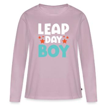 Happy Birthday Schaltjahr 29. Februar Schalttag - Frauen Premium Bio Langarmshirt - Altrosa - Vorne - Julia (174cm)