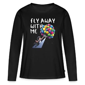 Paroles Mélomanes Auteurs-compositeurs Festival de musique - T-shirt manches longues Premium bio Femme - noir - Devant - Julia (174cm)
