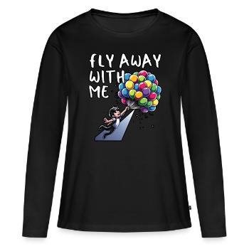 Paroles Mélomanes Auteurs-compositeurs Festival de musique - T-shirt manches longues Premium bio Femme - noir - Devant - Julia (174cm)