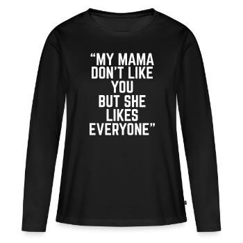 Paroles Mélomanes Auteurs-compositeurs Festival de musique - T-shirt manches longues Premium bio Femme - noir - Devant - Julia (174cm)
