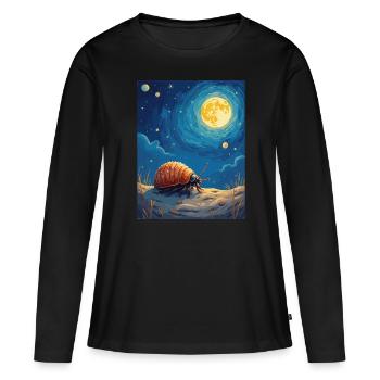 Isopod Owner Entomologist Rollie Pollie Lover Pill - Frauen Premium Bio Langarmshirt - Schwarz - Vorne - Julia (174cm)