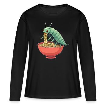 Isopod Owner Entomologist Rollie Pollie Pill Bug - Frauen Premium Bio Langarmshirt - Schwarz - Vorne - Julia (174cm)