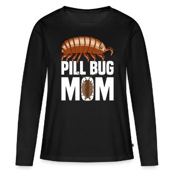 Pill Bug Mom Isopod Mama Entomologist Rollie Polli - Frauen Premium Bio Langarmshirt - Schwarz - Vorne - Julia (174cm)