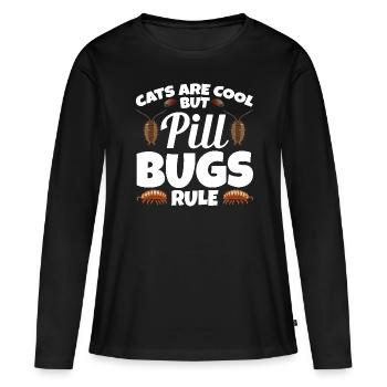 Pill Bug Owner Outfit Rollie Pollie Entomologist - Frauen Premium Bio Langarmshirt - Schwarz - Vorne - Julia (174cm)
