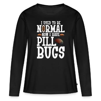 Pill Bug Owner Isopod Entomologist Pill Bugs Rolli - Frauen Premium Bio Langarmshirt - Schwarz - Vorne - Julia (174cm)