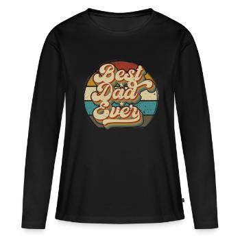 Meilleur cadeau de papa de la fête des pères - T-shirt manches longues Premium bio Femme - noir - Devant - Julia (174cm)