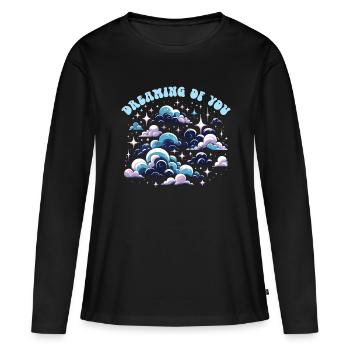 Paroles Mélomanes Auteurs-compositeurs Festival de musique - T-shirt manches longues Premium bio Femme - noir - Devant - Julia (174cm)