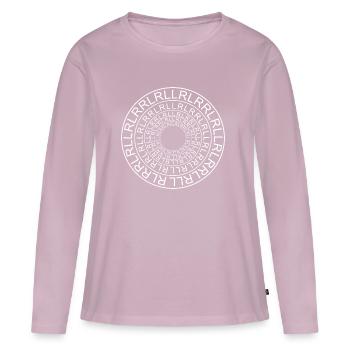 Drummer T-Shirt - Paradiddle - Women's Premium Organic Long Sleeve Shirt - dusky pink - Front - Julia (174cm)