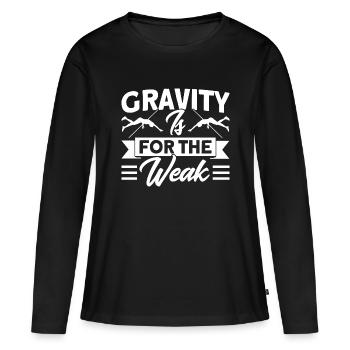 Athlétisme Saut à la perche Saut à la perche - T-shirt manches longues Premium bio Femme - noir - Devant - Julia (174cm)