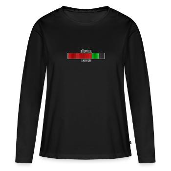Barre de chargement de livres audio Livre audio Livres audio - T-shirt manches longues Premium bio Femme - noir - Devant - Julia (174cm)